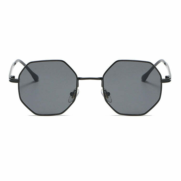 Chic Octagon Metal Sunglasses for Stylish Spring Outfits & Concert Looks