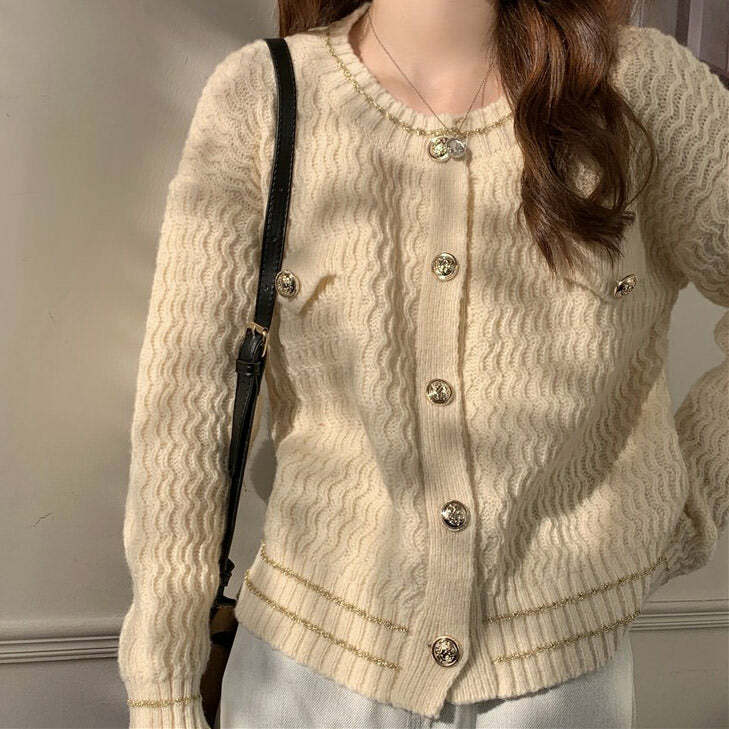 Chic Old Money Aesthetic Cardigan: Perfect for Spring Outfits