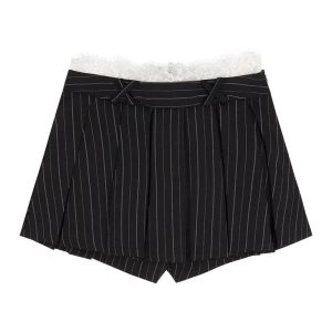 Chic Pinstripe Power Skirt Set: Perfect for Business Casual & Date Night Outfits