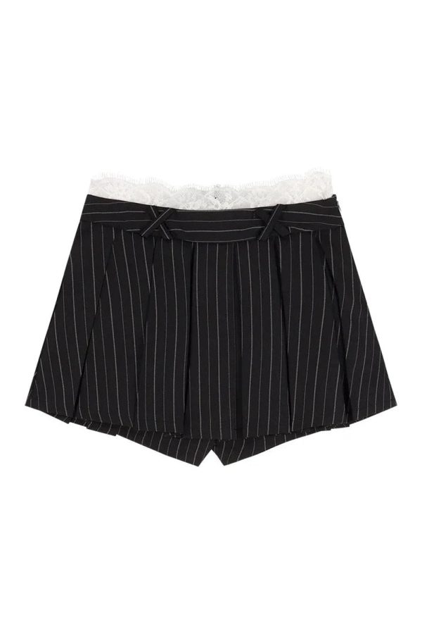 Chic Pinstripe Power Skirt Set: Perfect for Business Casual & Date Night Outfits