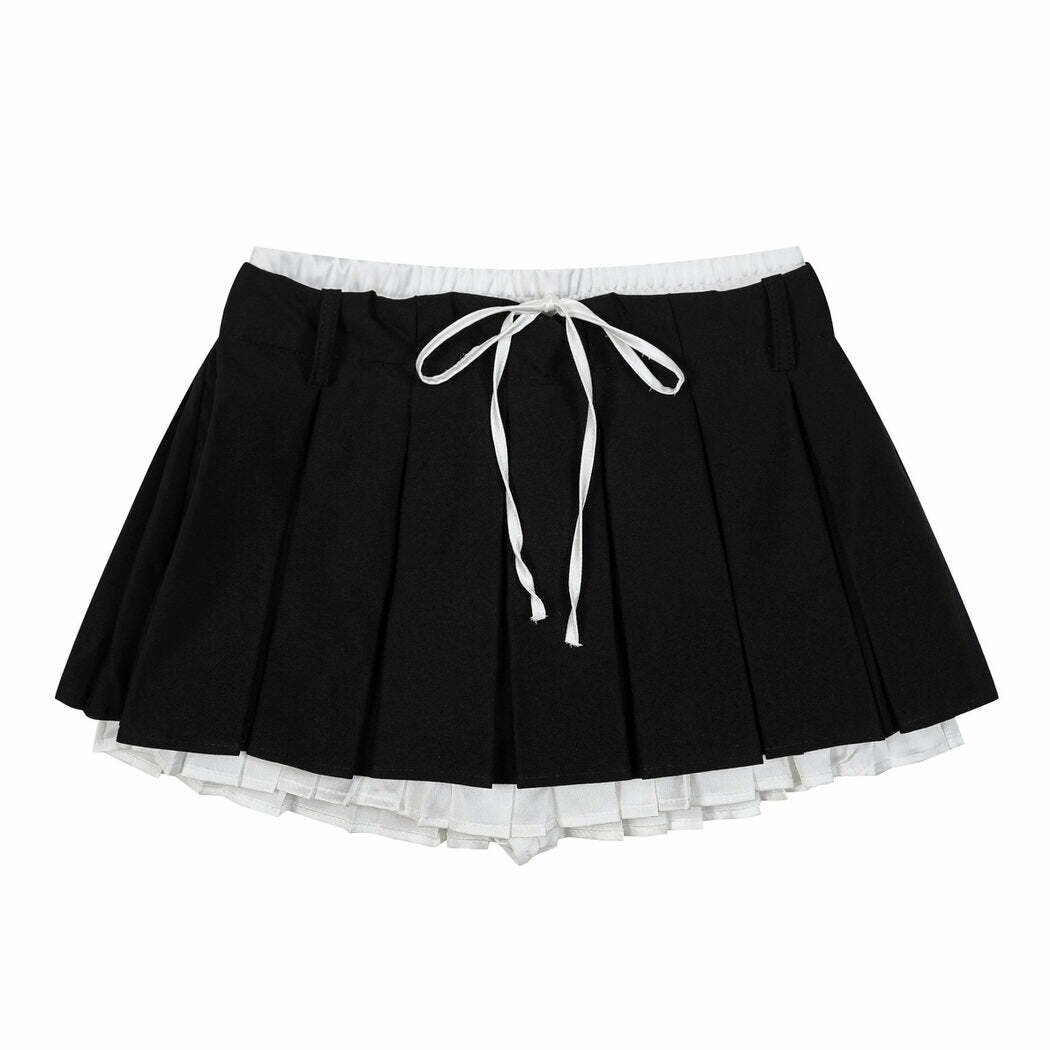 Chic Preppy Layered Mini Skirt: Perfect for Spring Outfits & Date Nights