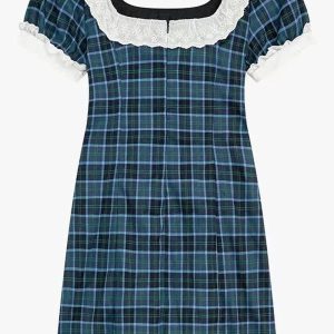 Chic Preppy Plaid Bow-Tie Dress: Perfect for Spring Outfits & Events