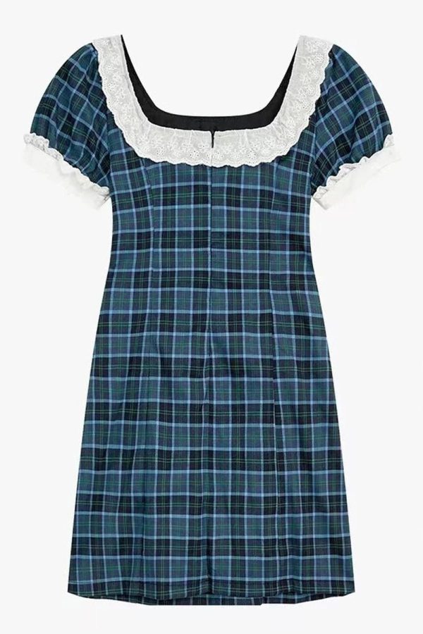 Chic Preppy Plaid Bow-Tie Dress: Perfect for Spring Outfits & Events