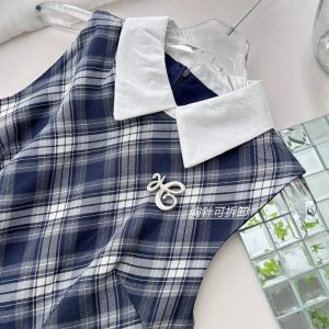 Chic Preppy Plaid Collared Mini Dress - Perfect for Spring Outfits & Events