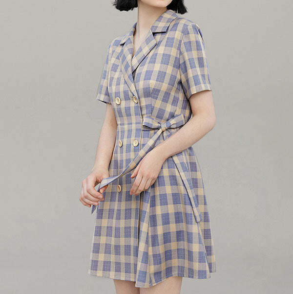 Chic Private School Plaid Dress: Perfect for Spring Outfits & Events