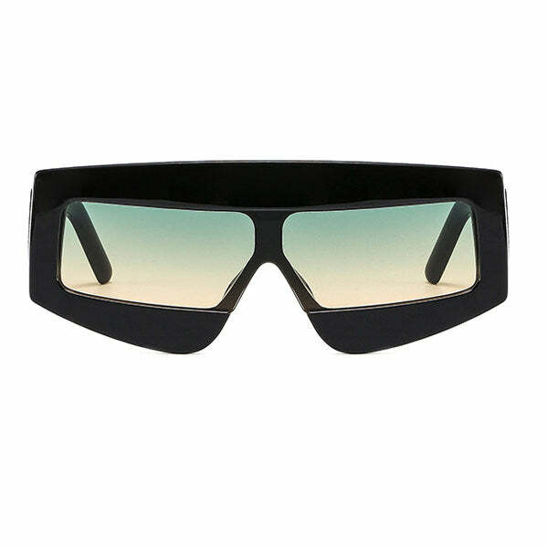 Chic Rectangle Oversized Sunglasses for Stylish Spring & Concert Outfits