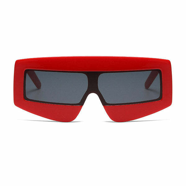 Chic Rectangle Oversized Sunglasses for Stylish Spring & Concert Outfits