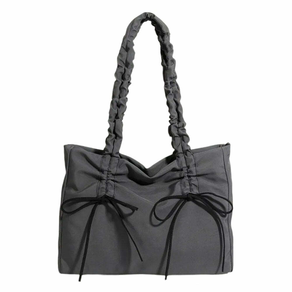 Chic Saturday School Bow Shoulder Bag: Perfect for Casual Outfits