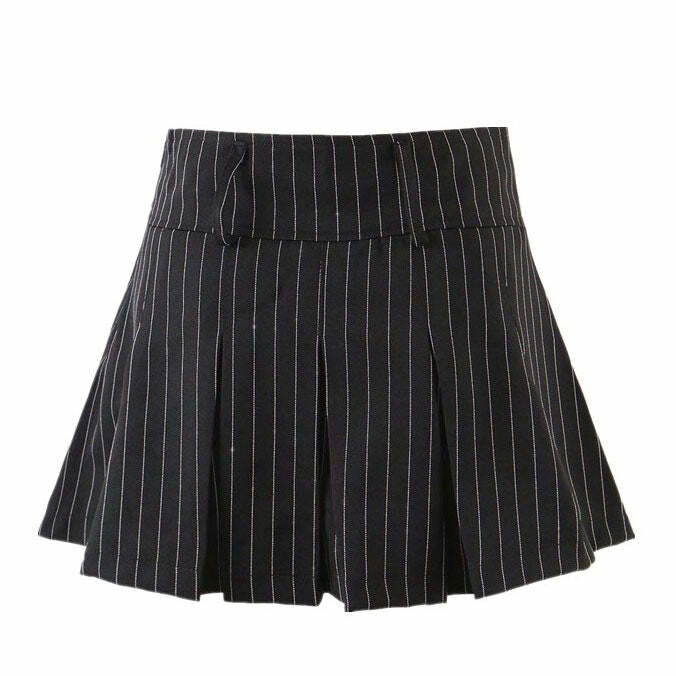 Chic Striped Pleated Skirt: Perfect for Spring Outfits & Date Nights