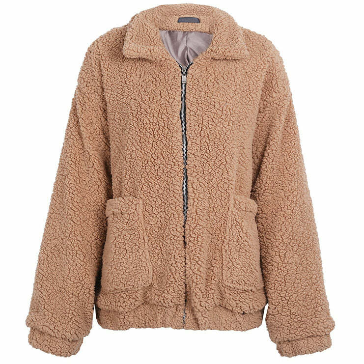 Chic Teddy Zip Up Jacket: Perfect for Spring Outfits & Casual Looks