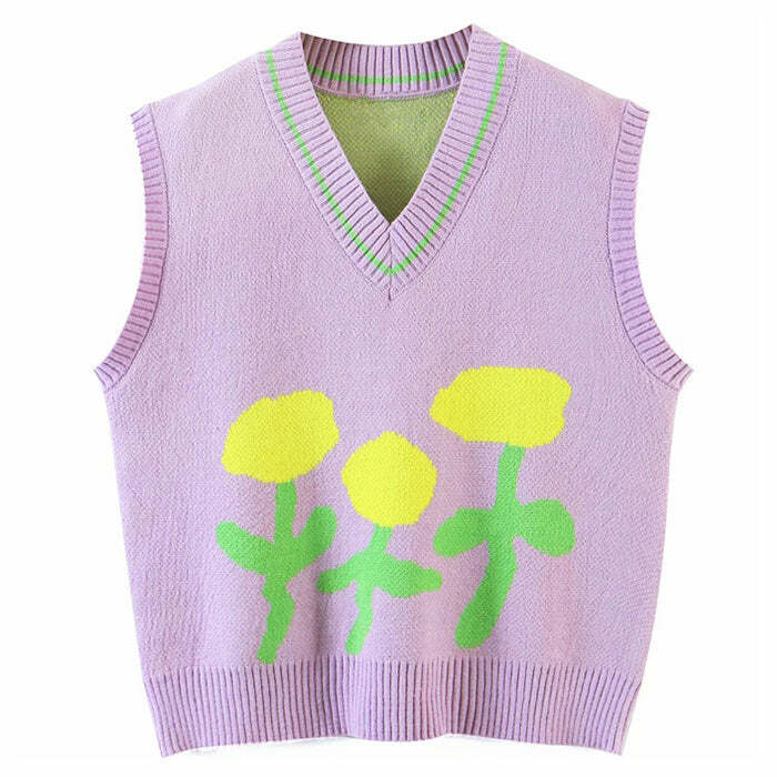 Chic Tulip Knit Vest: Perfect for Spring Outfits & Casual Looks