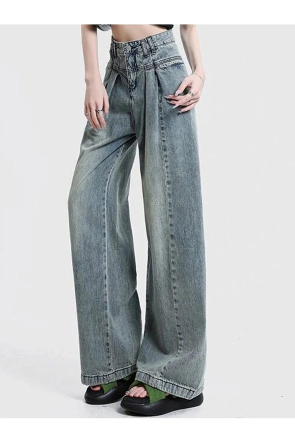 Chic Ultra Wide-Leg Baggy Jeans: Perfect for Casual Outfits & Concerts