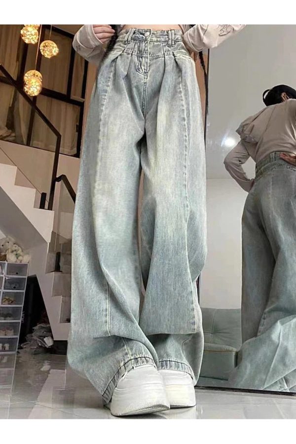 Chic Ultra Wide-Leg Baggy Jeans: Perfect for Casual Outfits & Concerts