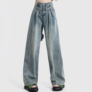 Chic Ultra Wide-Leg Baggy Jeans: Perfect for Casual Outfits & Concerts