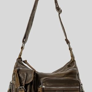 Chic Wanderer Multi-Pocket Sling Bag for Effortless Outfit Ideas