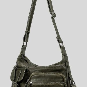 Chic Wanderer Multi-Pocket Sling Bag for Effortless Outfit Ideas