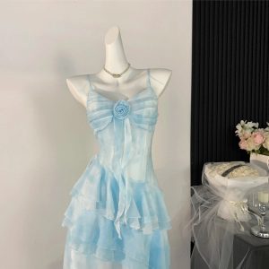 Cloud Dream Layered Dress - Cute 2000s Outfits, Y2K Fashion Inspiration