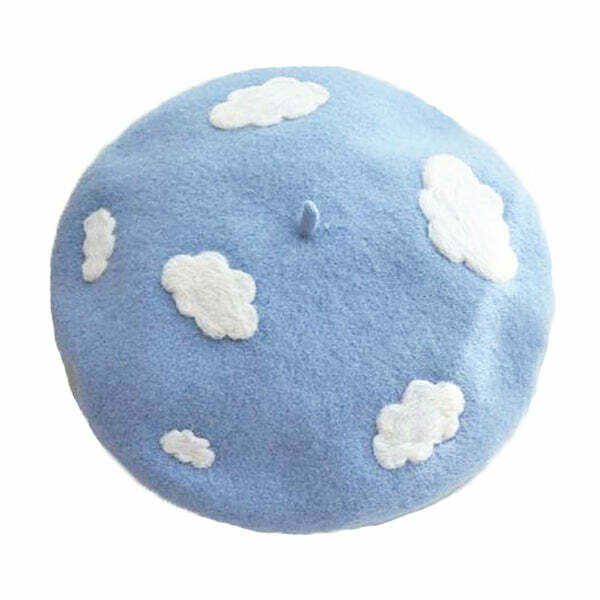 Cloudy Skies Beret: Chic Accessory for Spring Outfits & Concert Looks