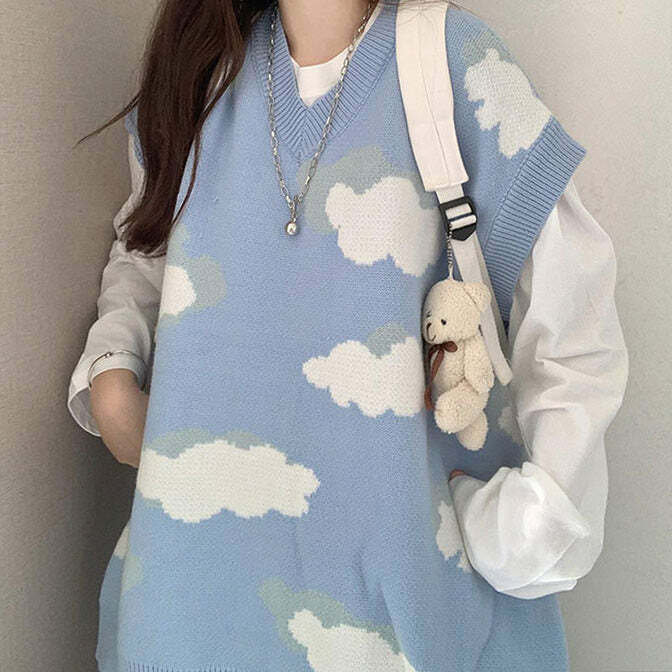 Cloudy Skies Knit Vest: Versatile Outfit Ideas for Every Occasion