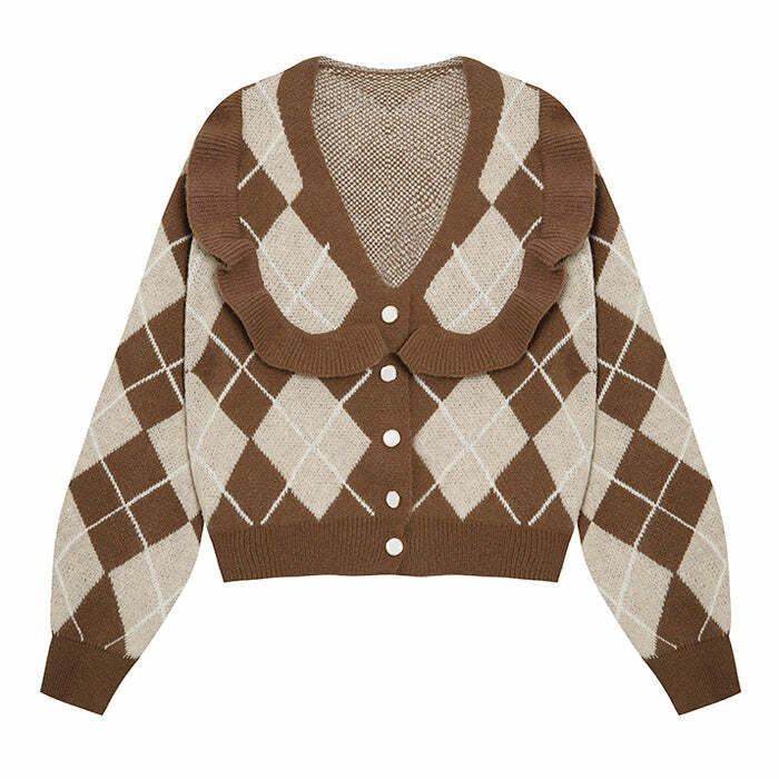 Coffee Time Argyle Cardigan: Chic Outfit Ideas for Every Occasion