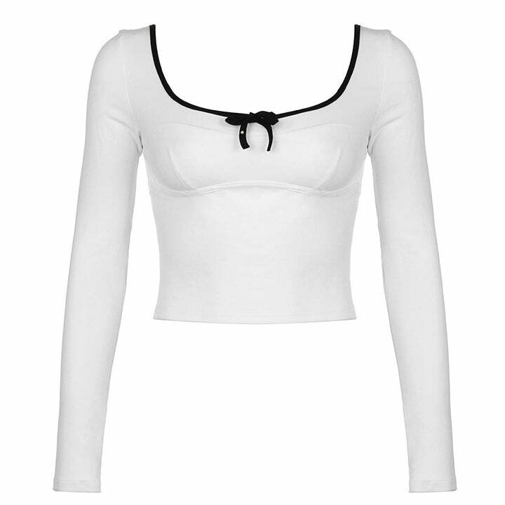 Coquette Aesthetic Long Sleeve Top: Perfect for Spring Outfits & Date Nights