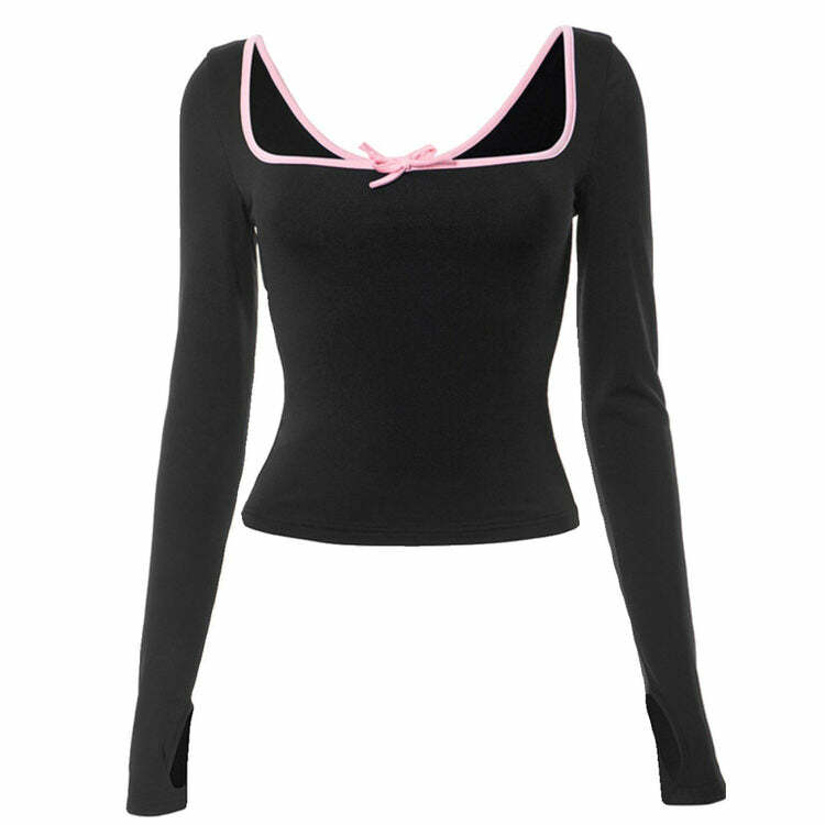 Coquette Aesthetic Long Sleeve Top: Perfect for Spring Outfits & Date Nights