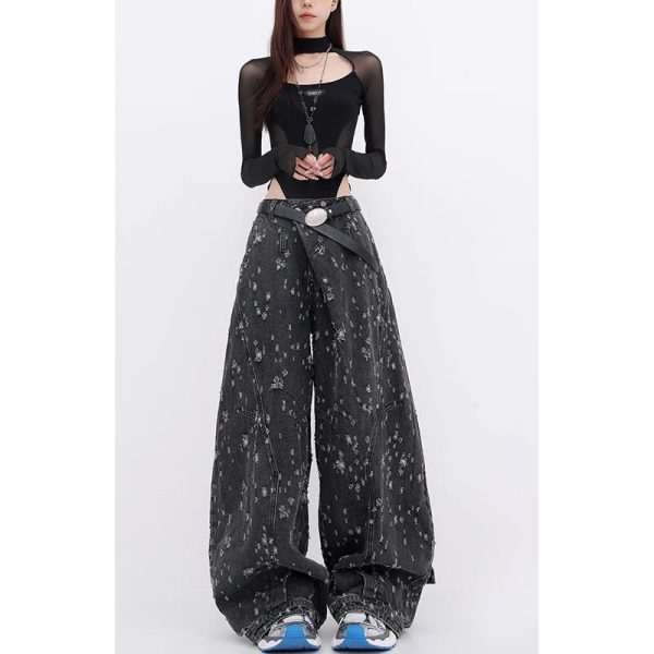 Cosmic Dust Wide-Leg Jeans: Trendy Outfit Ideas for Every Occasion