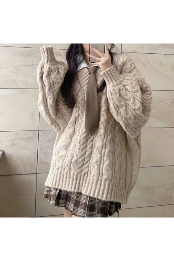 Cozy Chunky Knit Sweater: Perfect for Spring Outfits & Casual Outfit Ideas