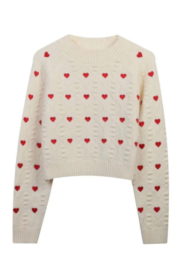 Cozy Heartfelt Cuddle Knit Sweater: Perfect for Spring Outfits