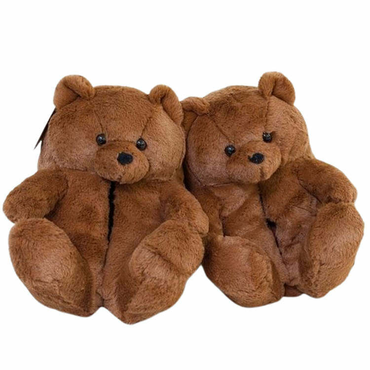 Cozy Hugging Teddy Bear Slippers for Cute Everyday Outfits & Relaxation