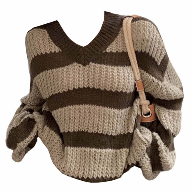 Cozy Reading Striped Sweater: Perfect for Spring Outfits & Casual Looks