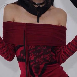 Crimson Chaos Off-Shoulder Top: Trendy Outfit Ideas for Every Occasion