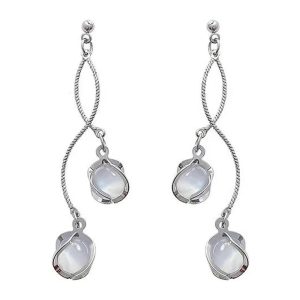 Crystal Twirl Drop Earrings: Perfect for Concerts, Date Nights