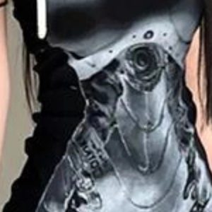 Cyberpunk Mecha Mini Dress: Trendy Outfit Ideas for Concerts & Nights Out