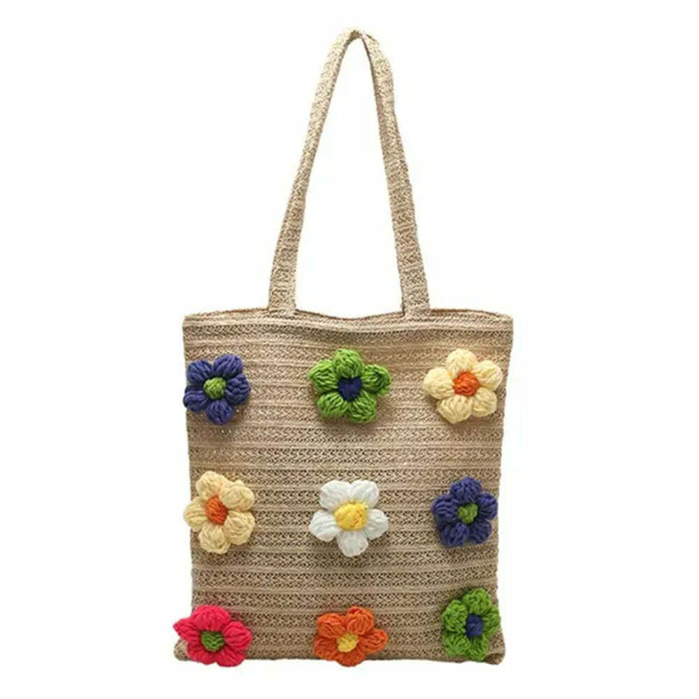 Daisy Crochet Tote Bag: Perfect for Spring Outfits & Concert Outfit Ideas