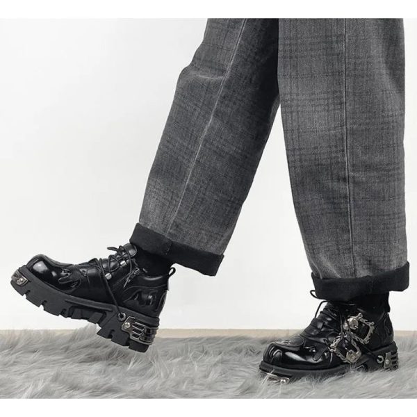 Dark Armor Combat Boots: Perfect for Y2K Outfits & Concert Outfit Ideas