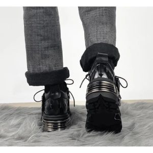 Dark Armor Combat Boots: Perfect for Y2K Outfits & Concert Outfit Ideas