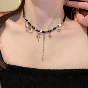 Dark Romance Layered Necklace: Perfect for Concert Outfits & Date Nights