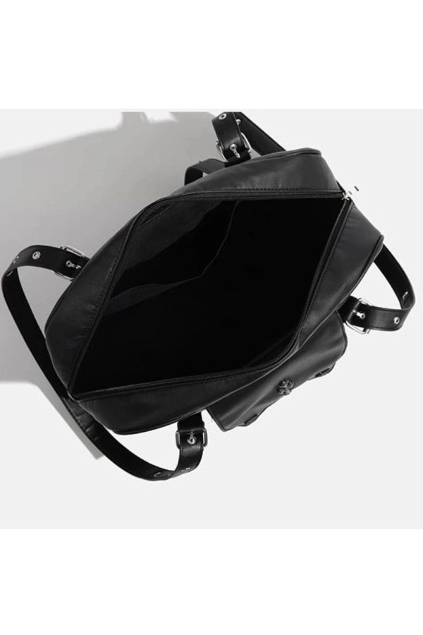 Dark Vortex Strapped Backpack: Perfect for Concerts, Travel & Everyday Outfits