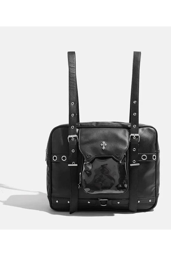 Dark Vortex Strapped Backpack: Perfect for Concerts, Travel & Everyday Outfits