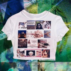 Digital Dystopia Collage Top: Trendy Outfit Ideas for Every Occasion