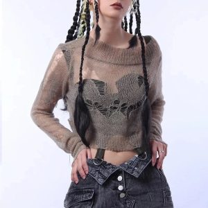 Distressed Drift Knit Sweater: Perfect for Spring Outfits & Casual Looks