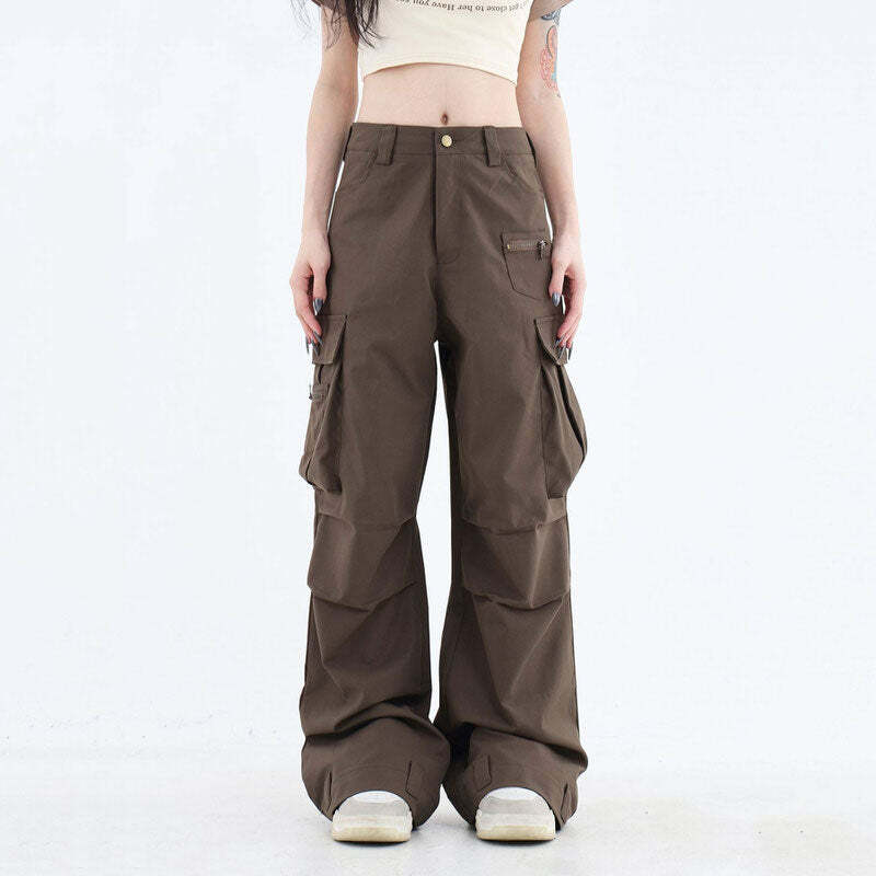 Downtown Girl Brown Cargo Pants - Cute 2000s Outfits & Y2K Fashion