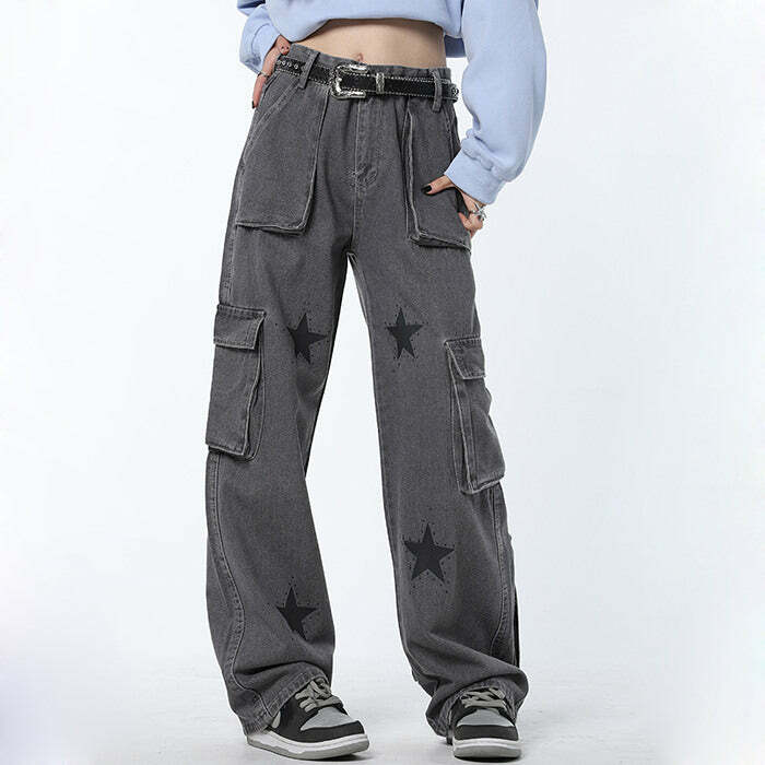 Downtown Girl Star Baggy Jeans - Cute 2000s Outfits & Y2K Fashion