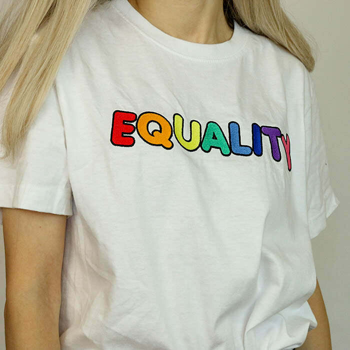 Equality Embroidered Tee: Trendy Outfit Ideas for Every Occasion