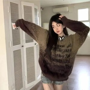 Faded Verse Fuzzy Sweater: Cozy Outfit Ideas for Spring & Beyond