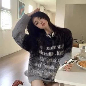 Faded Verse Fuzzy Sweater: Cozy Outfit Ideas for Spring & Beyond