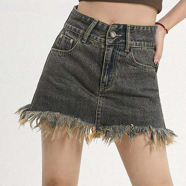 Fairy Grunge Denim Skirt: Trendy Outfit Ideas for Concerts & Casual Days