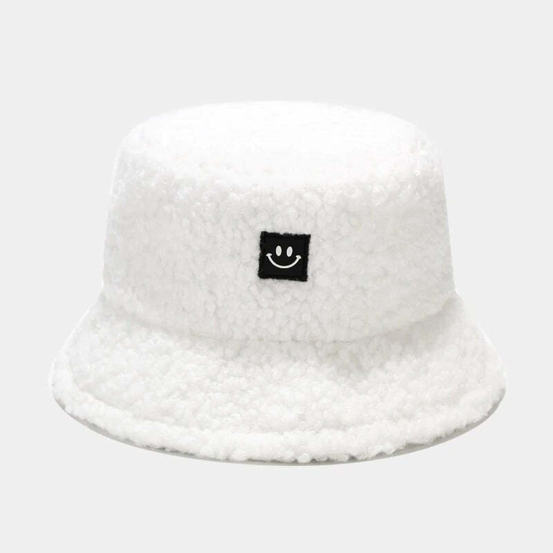 Fake Smile Bucket Hat: Trendy Accessory for Y2K, Concert & Casual Outfits