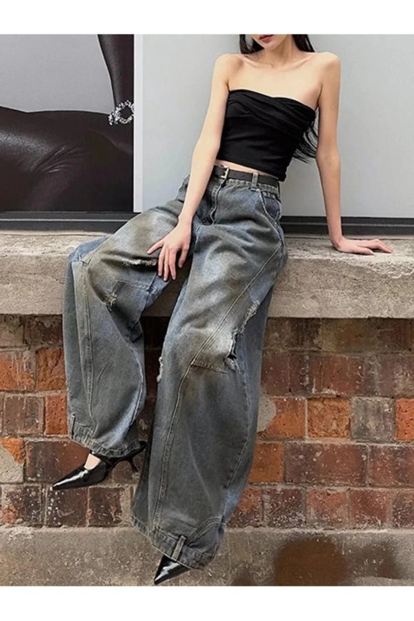 Fall Urban Edge Wide-Leg Jeans: Trendy Outfit Ideas for Every Occasion